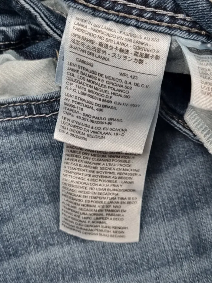 Jeans Levi’s Skinny bleu – Taille 38 Femme (mesures en photos) - photo numéro 14