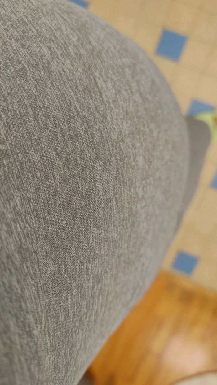Robe longue manche longue moulante décolleté carré gris - photo numéro 5