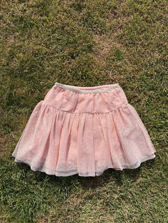 Jupe rose en tulles à paillettes 4 ans, tape à l’œil - photo numéro 3
