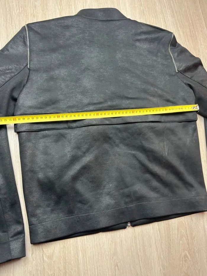 Veste noire The Kooples Sport effet cuir zippée homme taille L - photo numéro 11