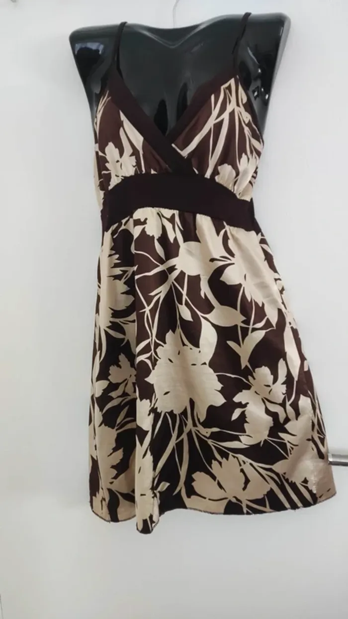 Haut marron clair et fonce taille unique - photo numéro 2