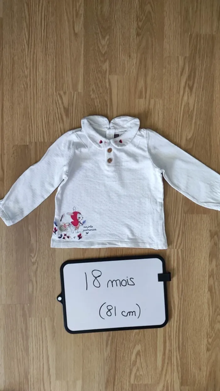 t-shirt + pantalon taille 18 mois 80 cm