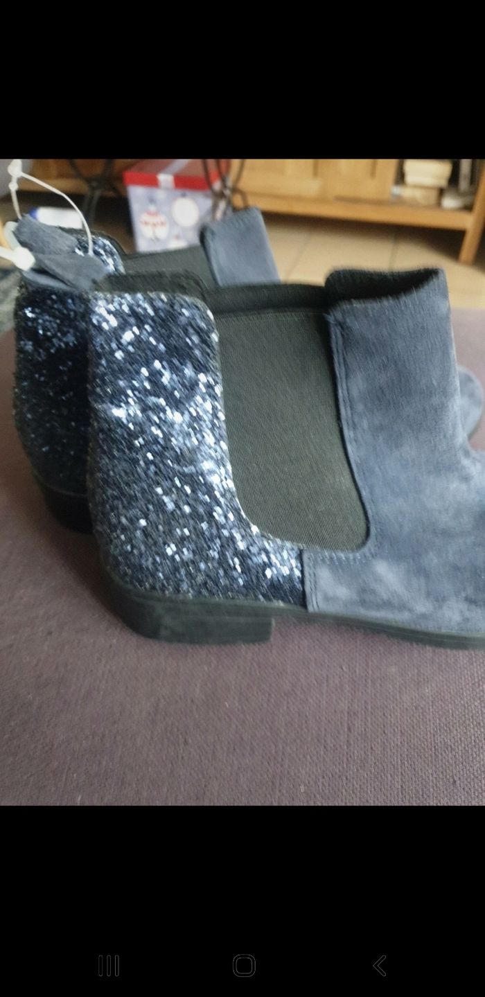 Bottines neuves cuir 37 - photo numéro 2