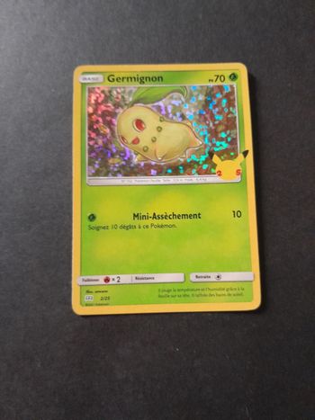Carte Pokémon Germignon Holographique 2/25