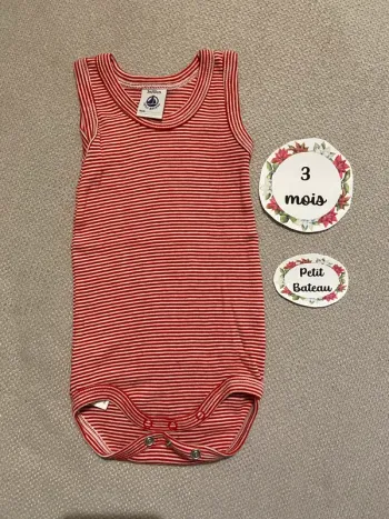 Body sans manches marcel petit bateau 3 mois