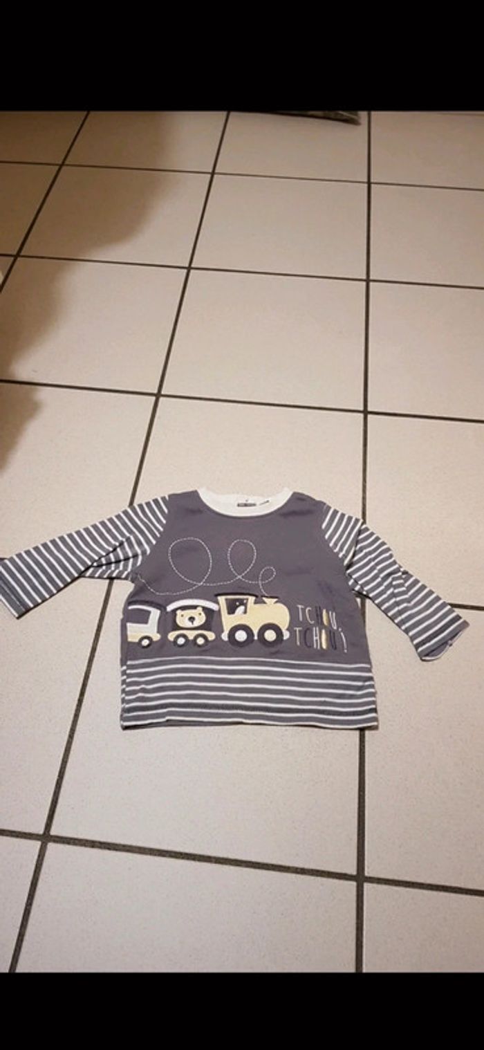 Tee shirt garçon epais, 12 mois