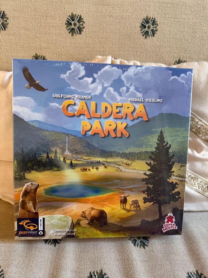 NEUF sous blister Jeu de société Caldera Park parc national Deep Print Super Meeple