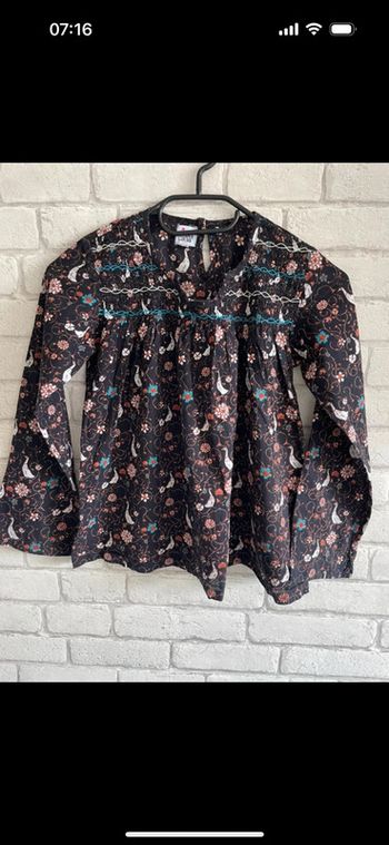 blouse liberty le petit Lucas du tertre taille 10 ans