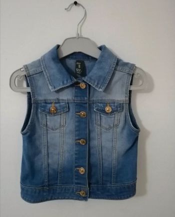 Veste jeans zara sans manche 8ans