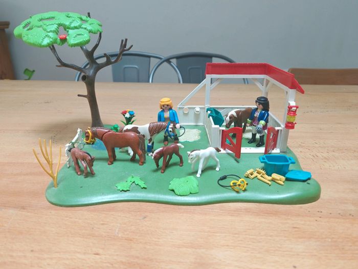 Ensemble playmobil cheval chevaux poulains - photo numéro 7