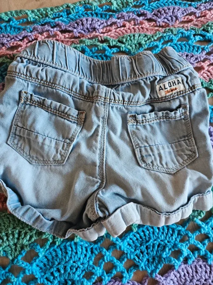 Short en jean 18 mois tape a l'œil, Aloha - photo numéro 3
