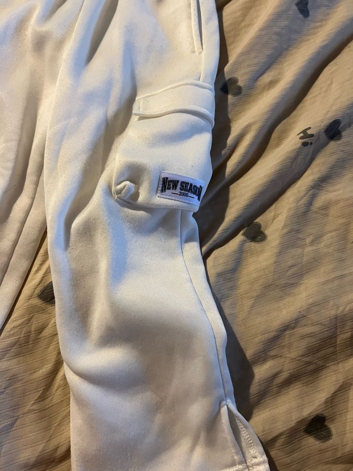 Jogging fentes blanc taille 5 ans - photo numéro 3