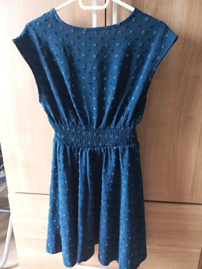 Jolie petite robe bleu marine élégante S neuve - photo numéro 4