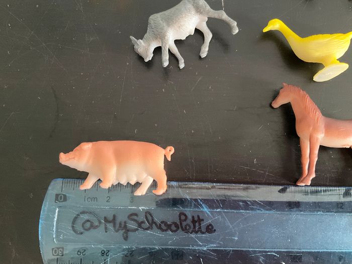 Figurines Animaux de la ferme - en plastique - photo numéro 3