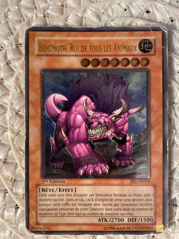 Yu-Gi-Oh! : Béhémoth, Roi De Tous Les Animaux (FET-FR014) (Ultimate Rare)