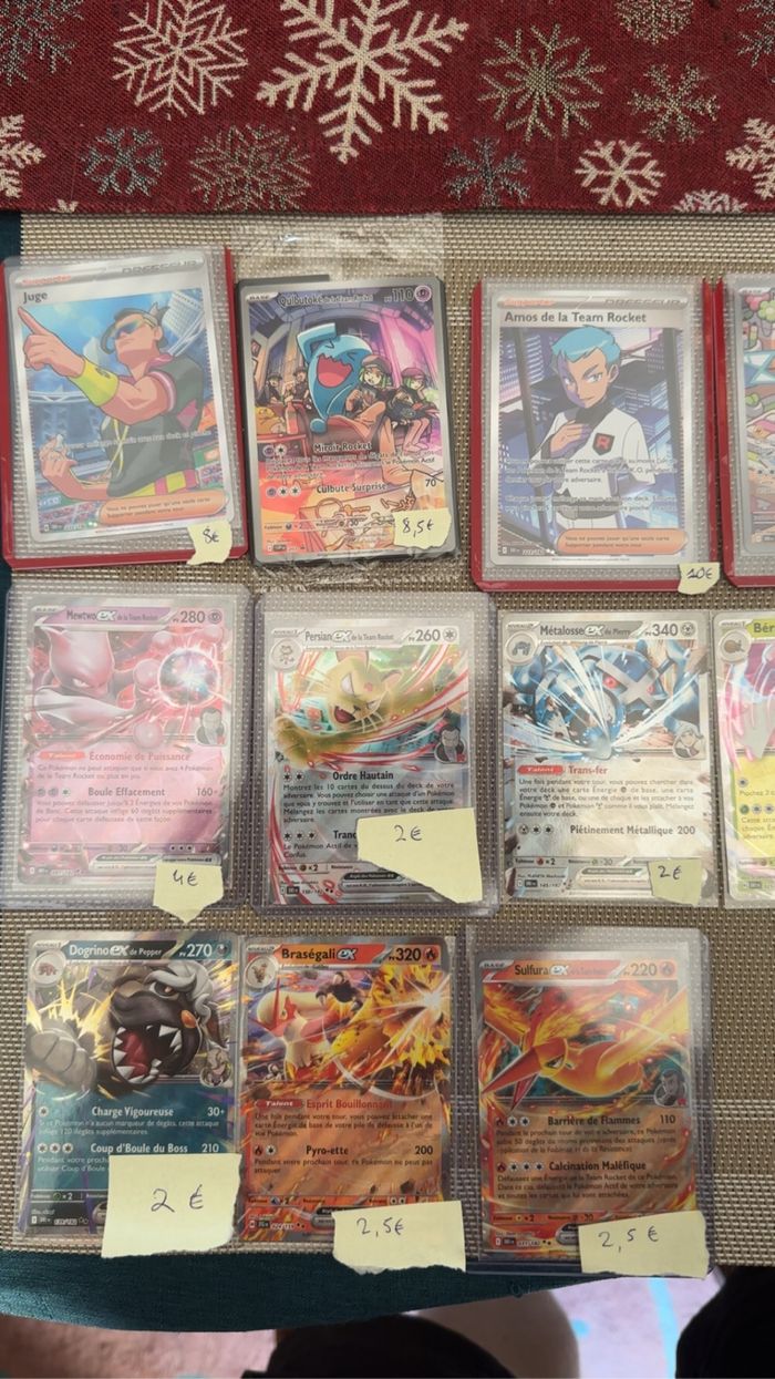 Lot cartes Pokémon EV 10 Rivalités destinées Ultra Rare & ex – État neuf sous top loader - photo numéro 3