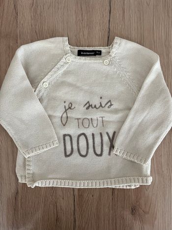Gilet crème bébé fille