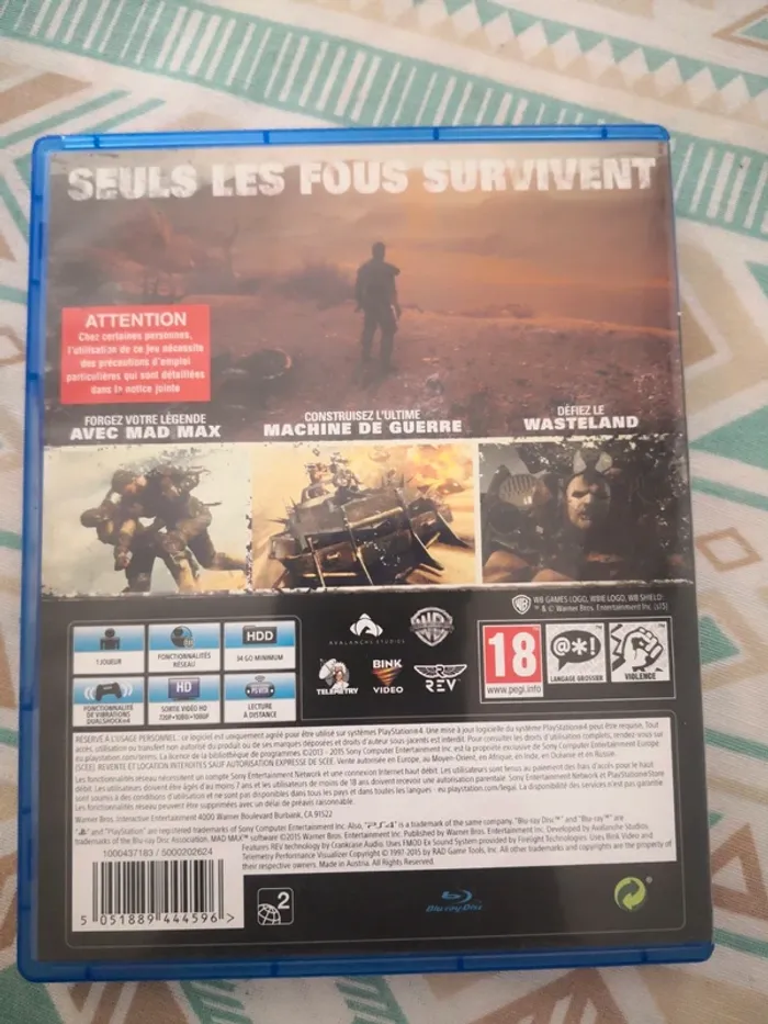 Jeu ps4 Mad Max - photo numéro 2