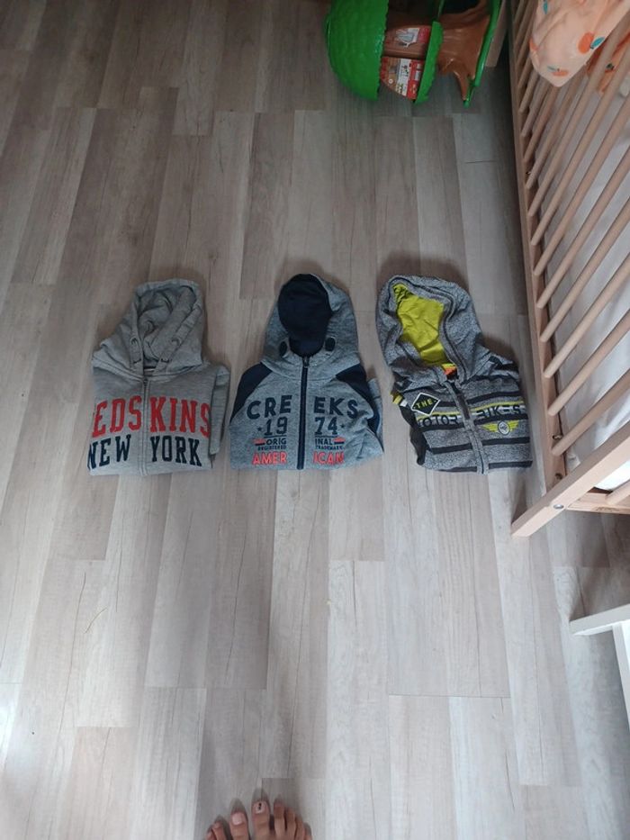 Lot vestes zips pour garçon - photo numéro 2