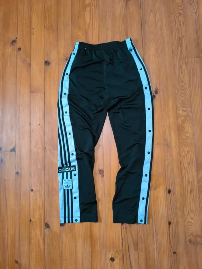 Pantalon Adidas - Adibreak - à boutons - Noir, blanc - Taille S