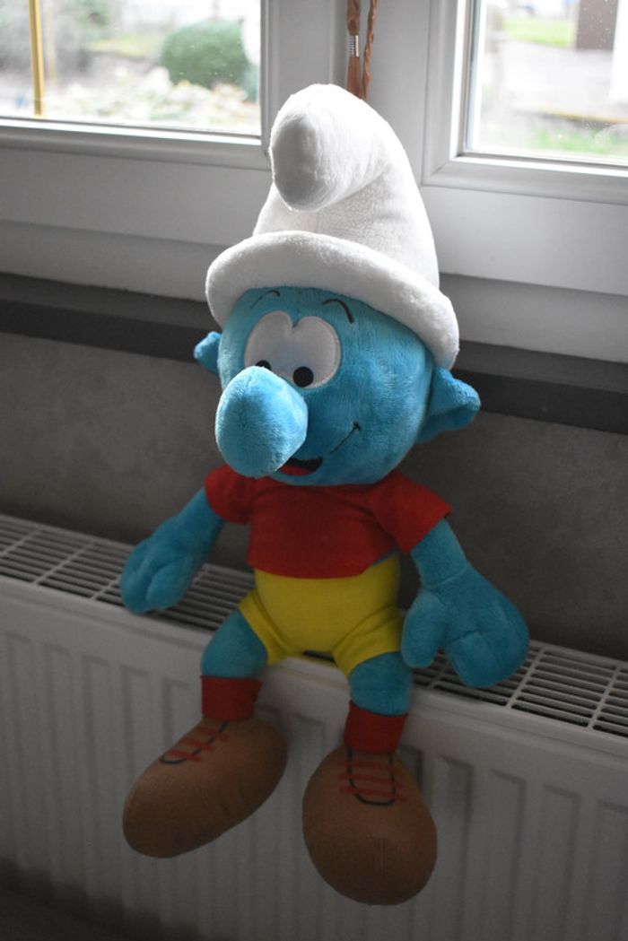 grosse peluche schtroumpf - photo numéro 3