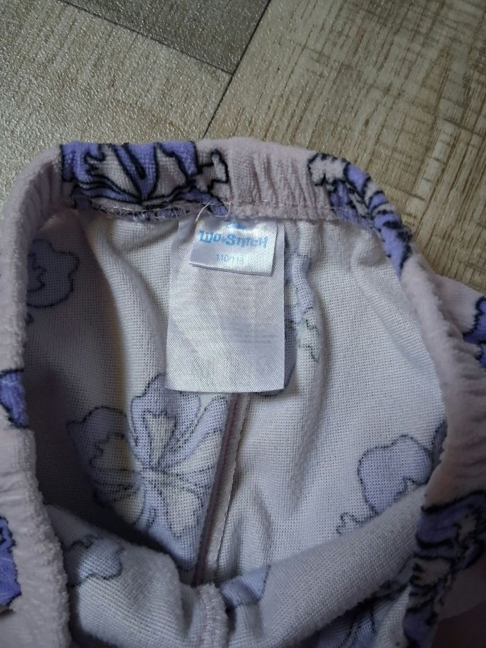 Pyjama fille en velours rose clair stitch 5-6 ans - photo numéro 6