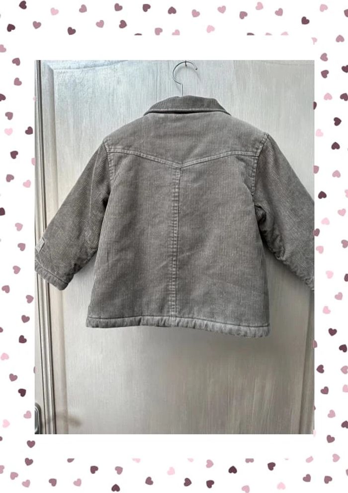 Manteau en velours marron 2/3 ans - photo numéro 7