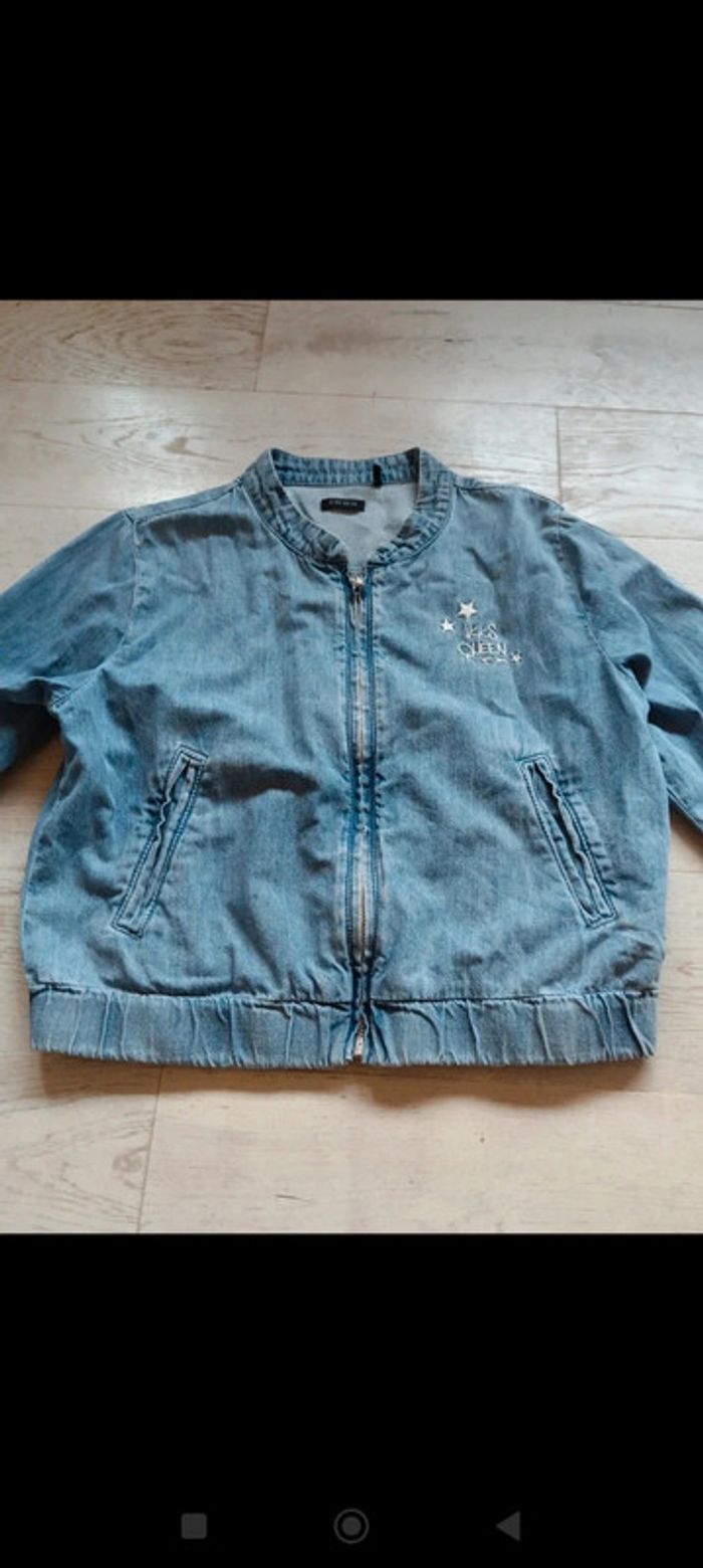 Veste zippée en jean