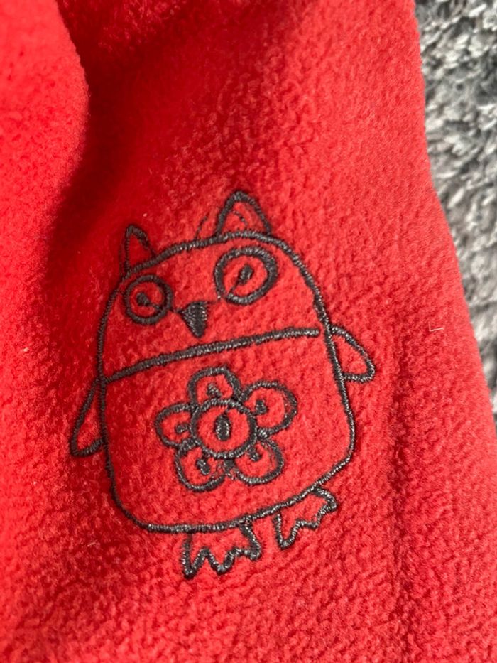 Bonnet enfant mixte rouge polaire - photo numéro 2