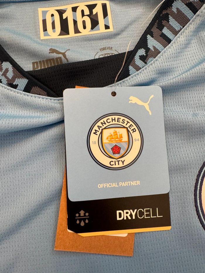 Maillot de foot Puma équipe Manchester City 2024 / 2025taille 15/16 ans authentique neuf - photo numéro 8