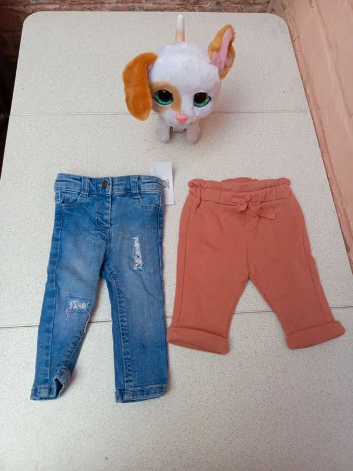 Lot de 2 pantalon tape a l oeil 3mois