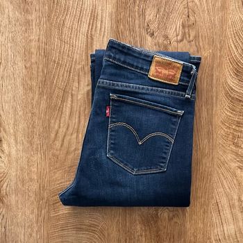Jean/pantalon bleu Levi's 715 Bootcut, flare, évasé, femme, taille : W 29 L 32 (38 taille française)