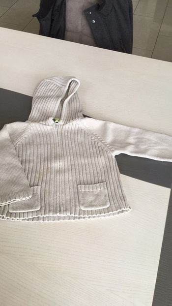Gilet crème 24m Vertbaudet