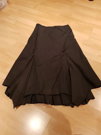 Jupe de cérémonie Promod noire avec plis taille 38