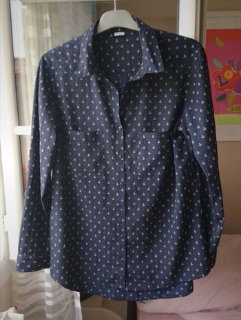 Chemise manches longues à imprimés