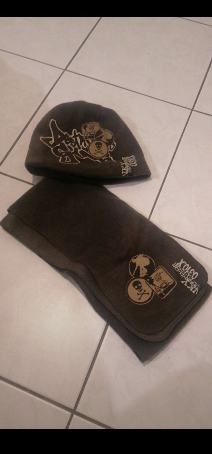 Ensemble écharpe + bonnet 54cm