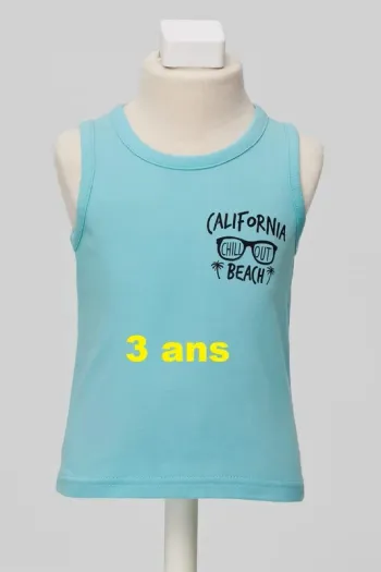 Débardeur turquoise Kiabi Taille 3 ans