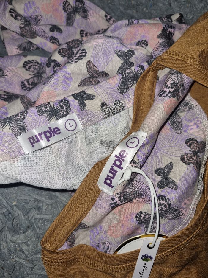 Ensemble pyjama papillons taille L - photo numéro 7