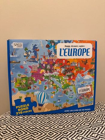 Sassi - Voyage, découvre, explore : L'Europe Puzzle et livre