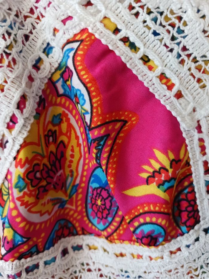 Robe d'été multicolore fluide T38 - photo numéro 3