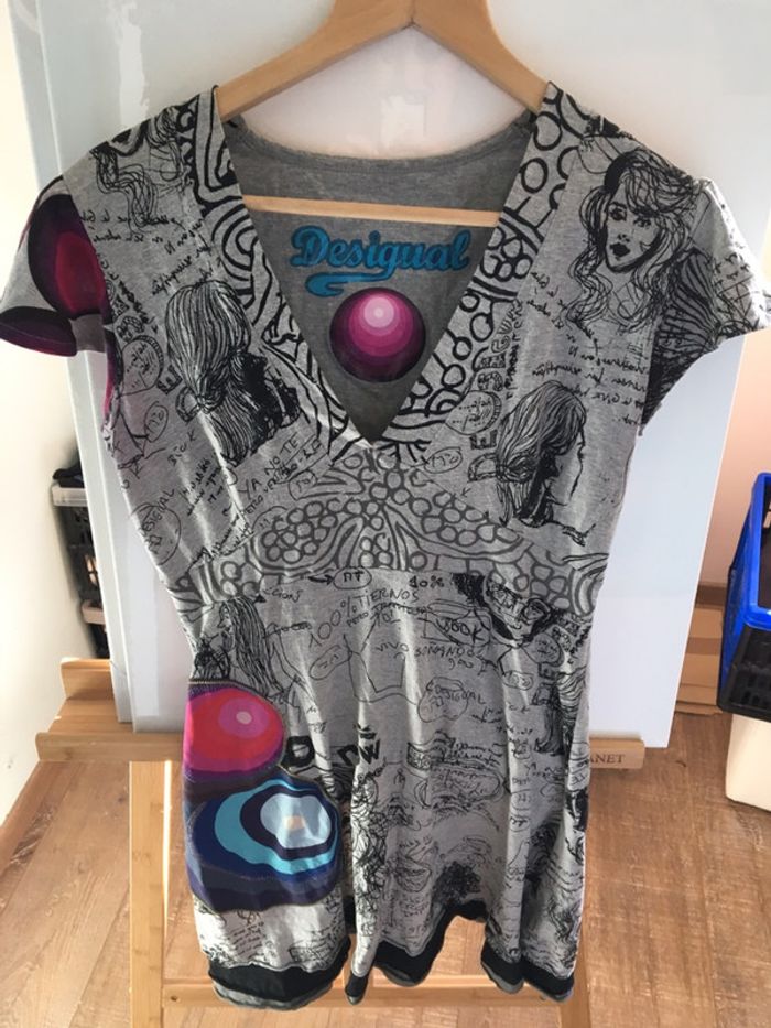 Robe désigual été manche courte