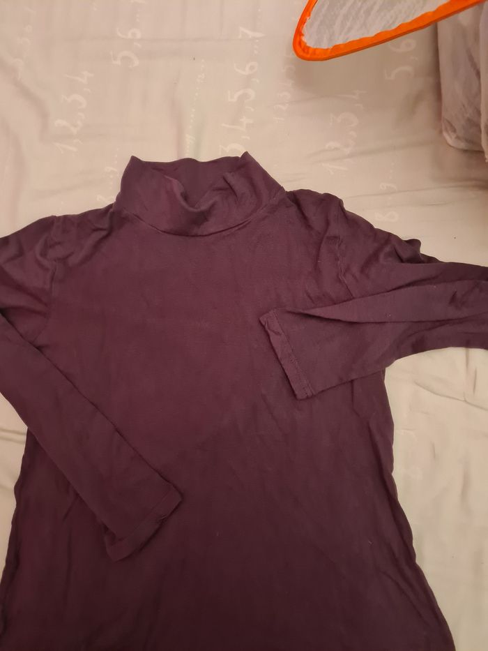 Sous pull. Blancheporte. Taille  38/40. Longueur 51 cm. Prune - photo numéro 2