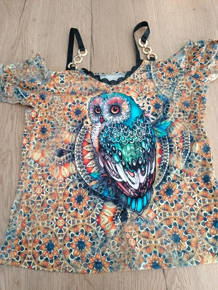 Tee shirt hibou - photo numéro 2