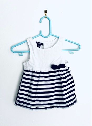 Robe marinière « Kiabi » taille 1 mois
