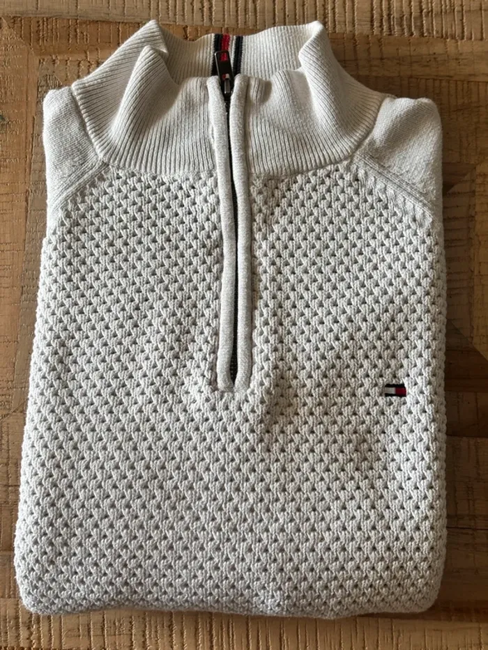Pull Tommy H beige - photo numéro 2