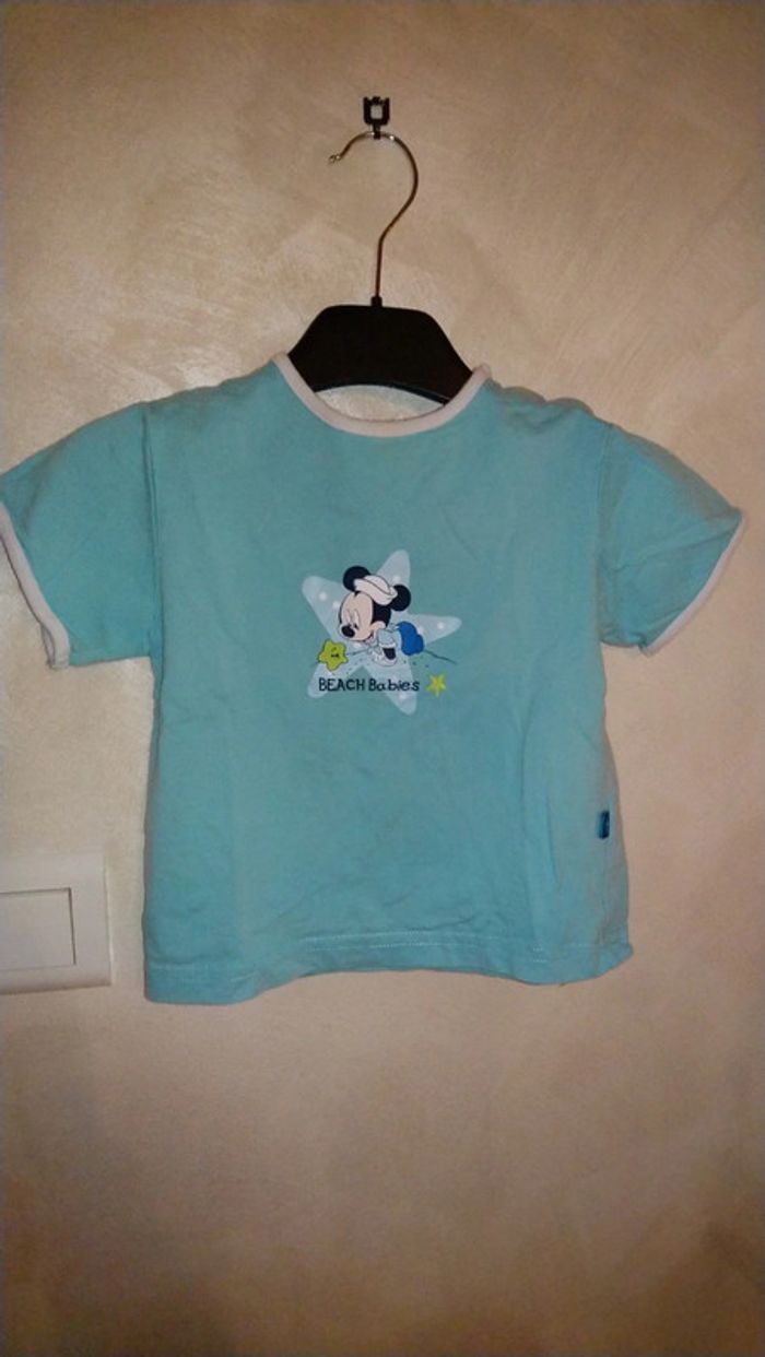 Joli tee shirt Mickey bébé garçon 18 mois Disney
