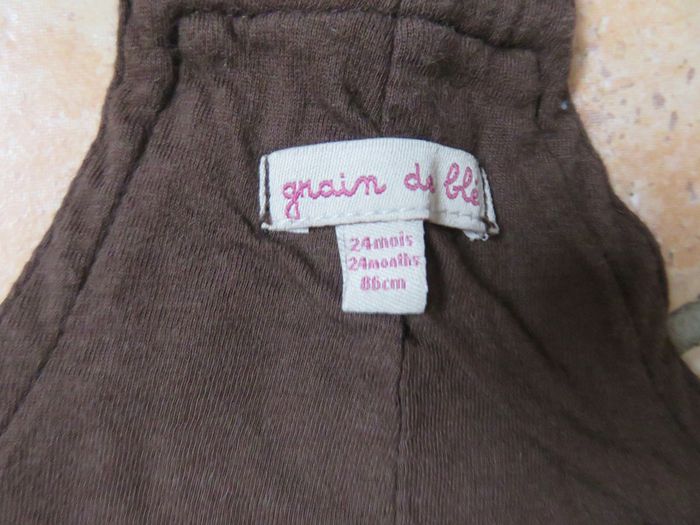 Salopette 'Grain de blé' 24 mois-86cm - photo numéro 3