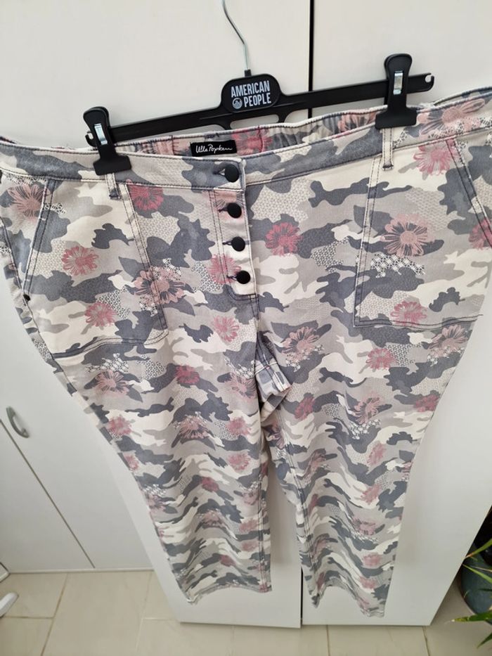 Jean Boyfriend Délavé Imprimé Camouflage Fleurs - photo numéro 3