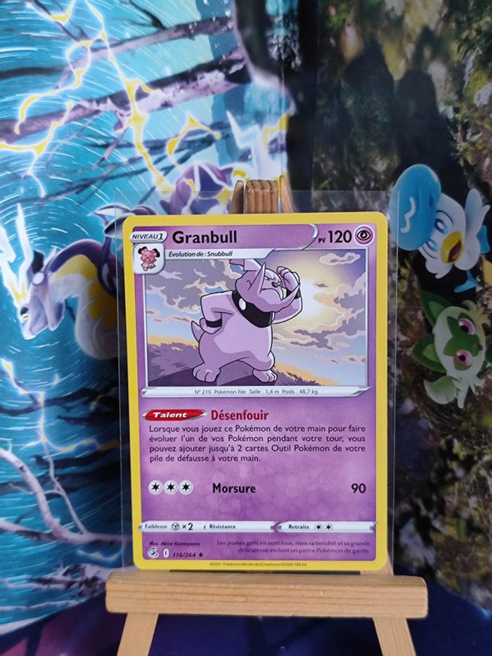 Granbull rare 116/264 poing de fusion