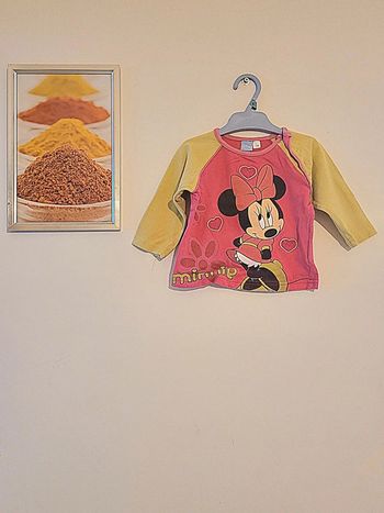 T shirt manche longue disney minnie taille 9 mois